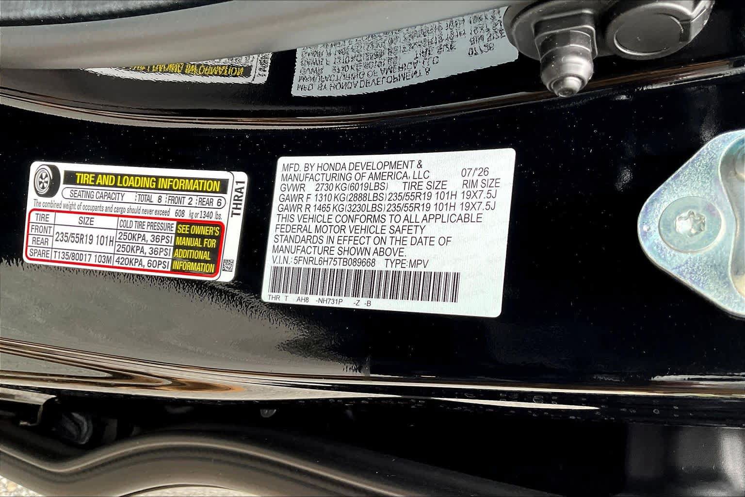 New 2026 Honda Odyssey Sport-L image 19