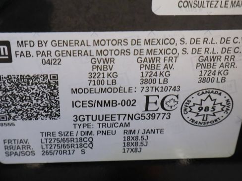 Certified 2022 GMC Sierra 1500 AT4 AWD/4WD image 33