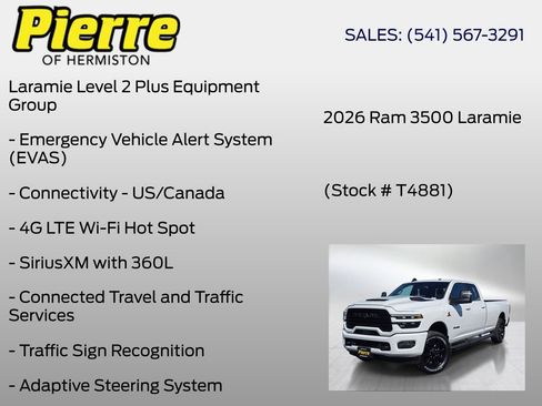 New 2026 RAM 3500 Laramie AWD/4WD image 36