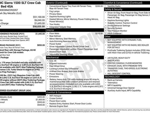 Used 2021 GMC Sierra 1500 SLT w/ SLT Convenience Package AWD/4WD image 2