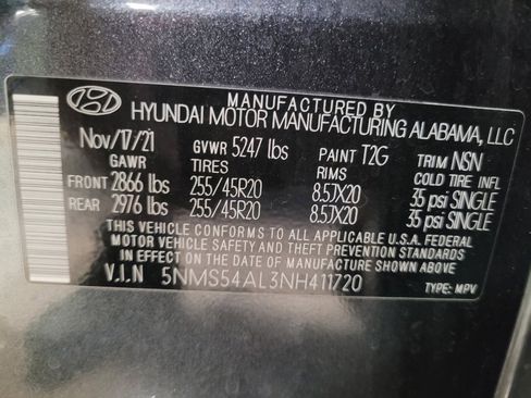 Used 2022 Hyundai Santa Fe Calligraphy w/ Cargo Package FWD image 33