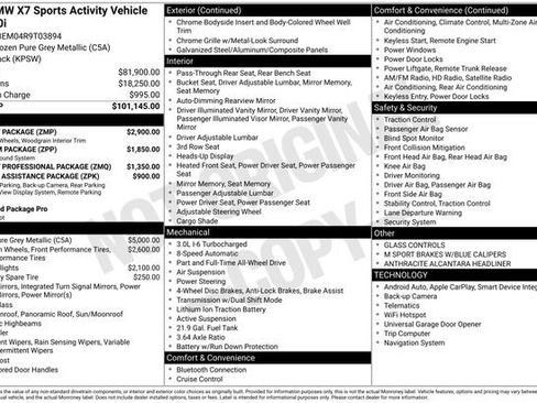 Used 2024 BMW X7 xDrive40i w/ M Sport Package AWD/4WD image 2