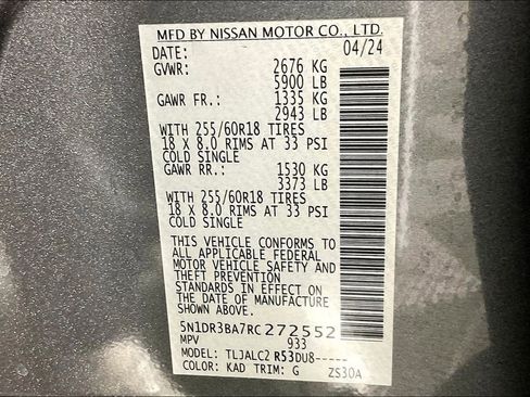 Used 2024 Nissan Pathfinder SV image 45