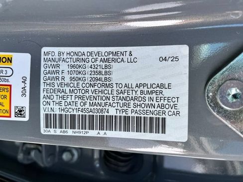 Used 2025 Honda Accord SE image 14
