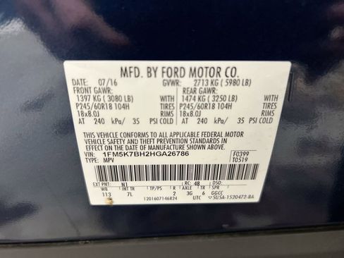 Used 2017 Ford Explorer FWD image 28