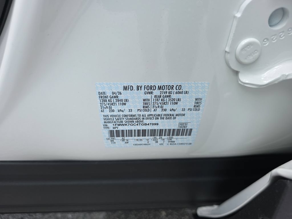 New 2026 Ford Explorer ST w/ Sun And Sound Package RWD image 43