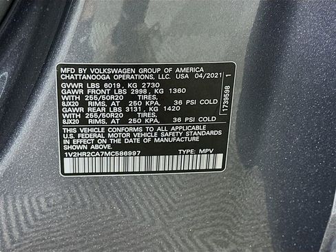 Used 2021 Volkswagen Atlas SE image 34