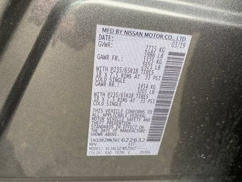 Used 2019 Nissan Pathfinder SL FWD image 26
