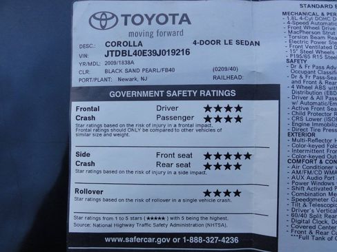 Used 2009 Toyota Corolla LE FWD image 28
