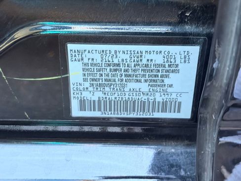 Used 2023 Nissan Sentra SR w/ Midnight Edition Package FWD image 10