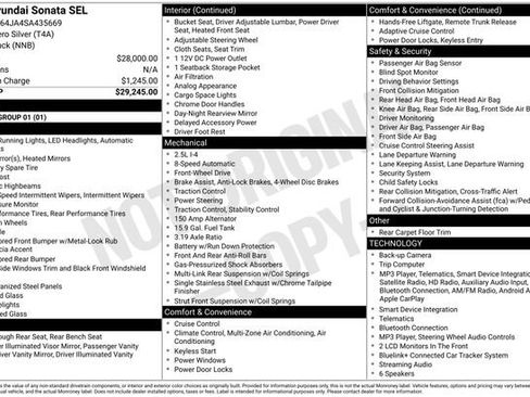 Used 2025 Hyundai Sonata SEL FWD image 28