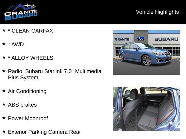 Used 2016 Subaru Impreza 2.0i Sport Premium AWD/4WD image 2