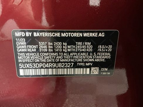 Certified 2024 BMW X3 xDrive30i w/ M Sport Package AWD/4WD image 31