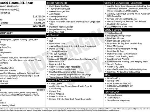 New 2026 Hyundai Elantra Sport FWD image 21