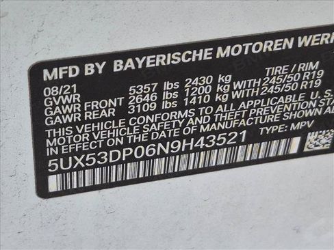 Used 2022 BMW X3 xDrive30i w/ Convenience Package AWD/4WD image 15