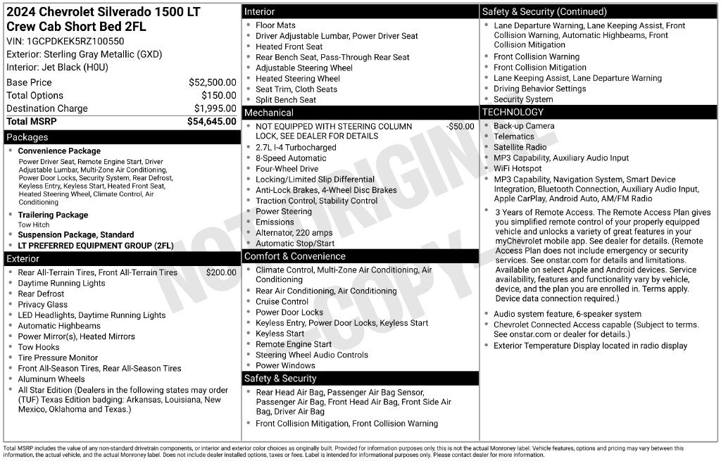 Used 2024 Chevrolet Silverado 1500 LT AWD/4WD image 21