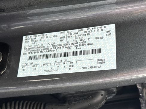 Used 2024 Ford F150 XLT w/ Equipment Group 302A MID AWD/4WD image 36