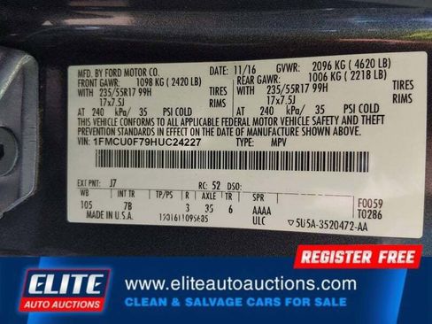 Used 2017 Ford Escape S image 17