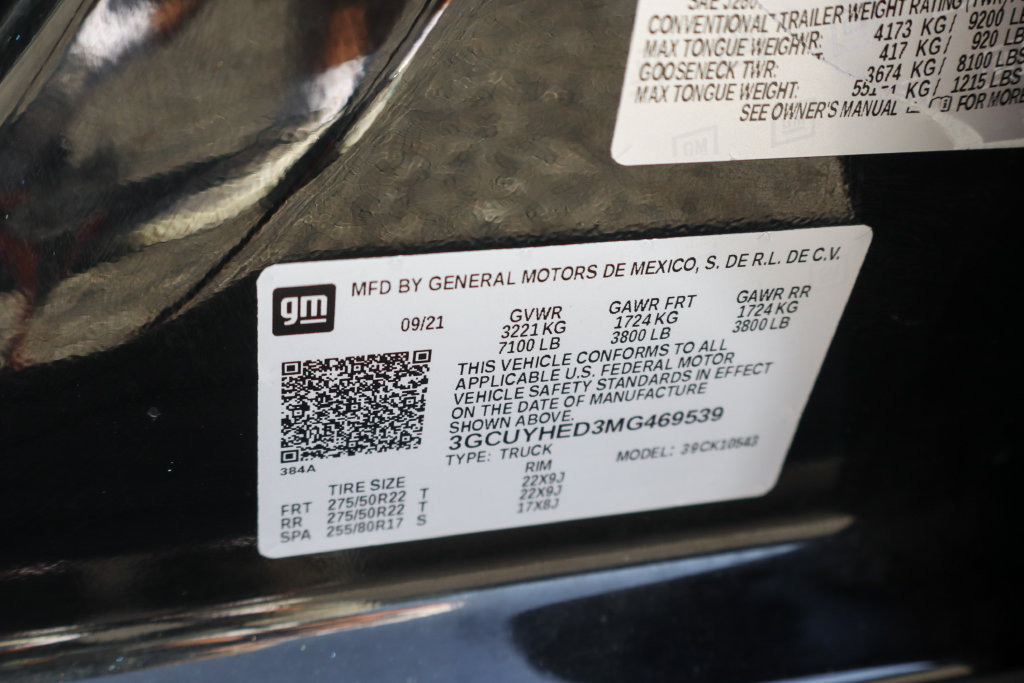 Used 2021 Chevrolet Silverado 1500 High Country AWD/4WD image 62