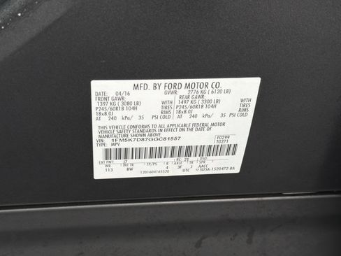 Used 2016 Ford Explorer XLT w/ Equipment Group 202A image 32