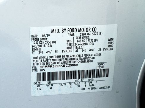 Used 2019 Ford Edge SEL w/ Equipment Group 201A FWD image 30
