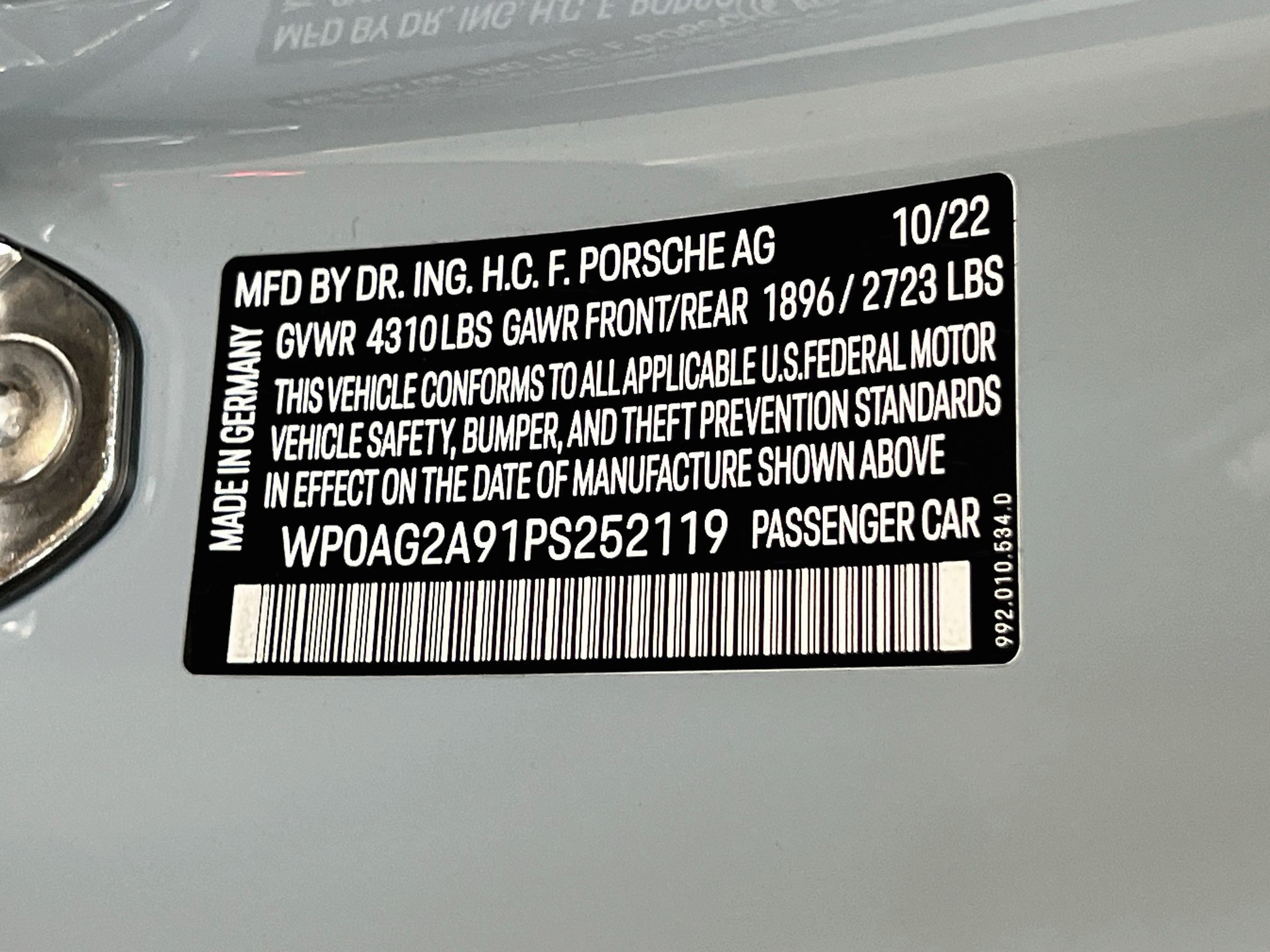 Certified 2023 Porsche 911 Sport Classic RWD image 33