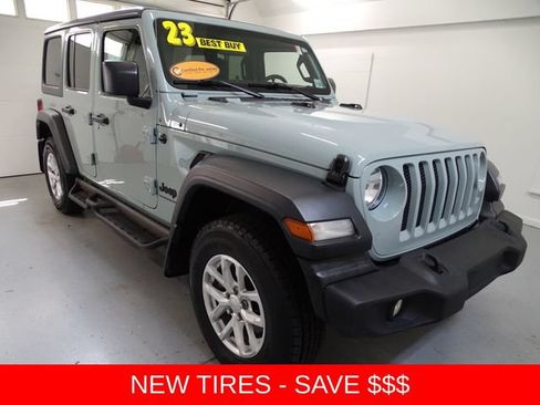 Certified 2023 Jeep Wrangler Unlimited Sport AWD/4WD image 1