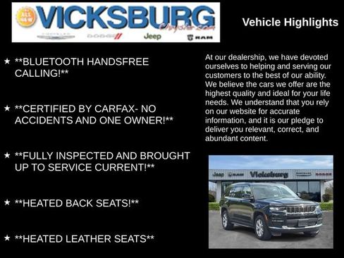 Used 2022 Jeep Grand Cherokee L Limited w/ Trailer Tow Group (B) AWD/4WD image 13