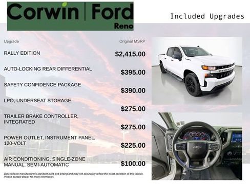 Used 2021 Chevrolet Silverado 1500 Custom w/ Rally Edition image 3