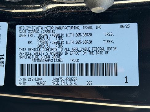 Used 2023 Toyota Tundra 1794 Edition w/ TRD Off-Road Package image 71