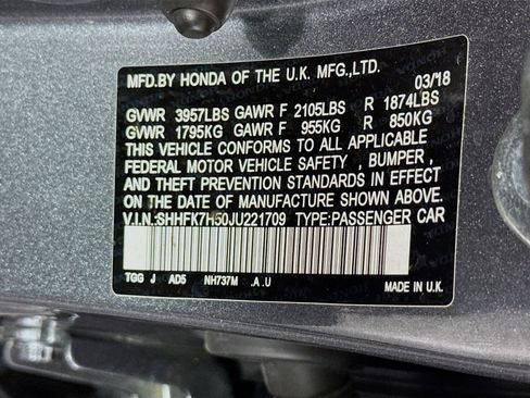 Used 2018 Honda Civic EX image 40