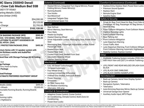 New 2026 GMC Sierra 2500 Denali Ultimate w/ LPO, Black Badging Package image 5