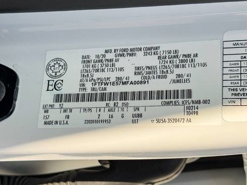 Used 2021 Ford F150 XLT w/ Equipment Group 302A High AWD/4WD image 21