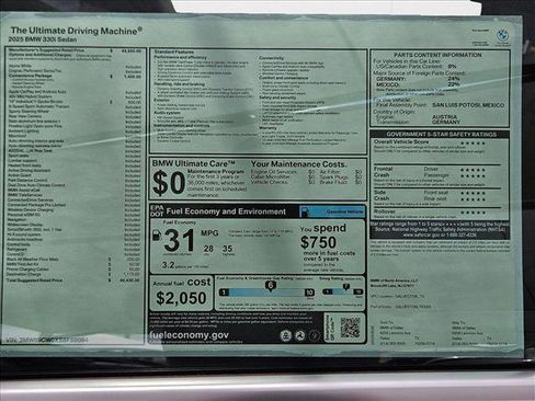 Used 2025 BMW 330i Sedan w/ Convenience Package image 17