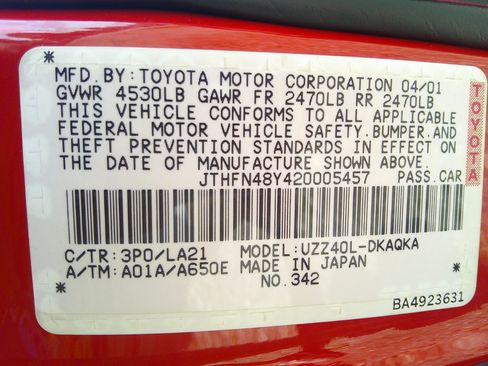 Used 2002 Lexus SC 430 Convertible image 57