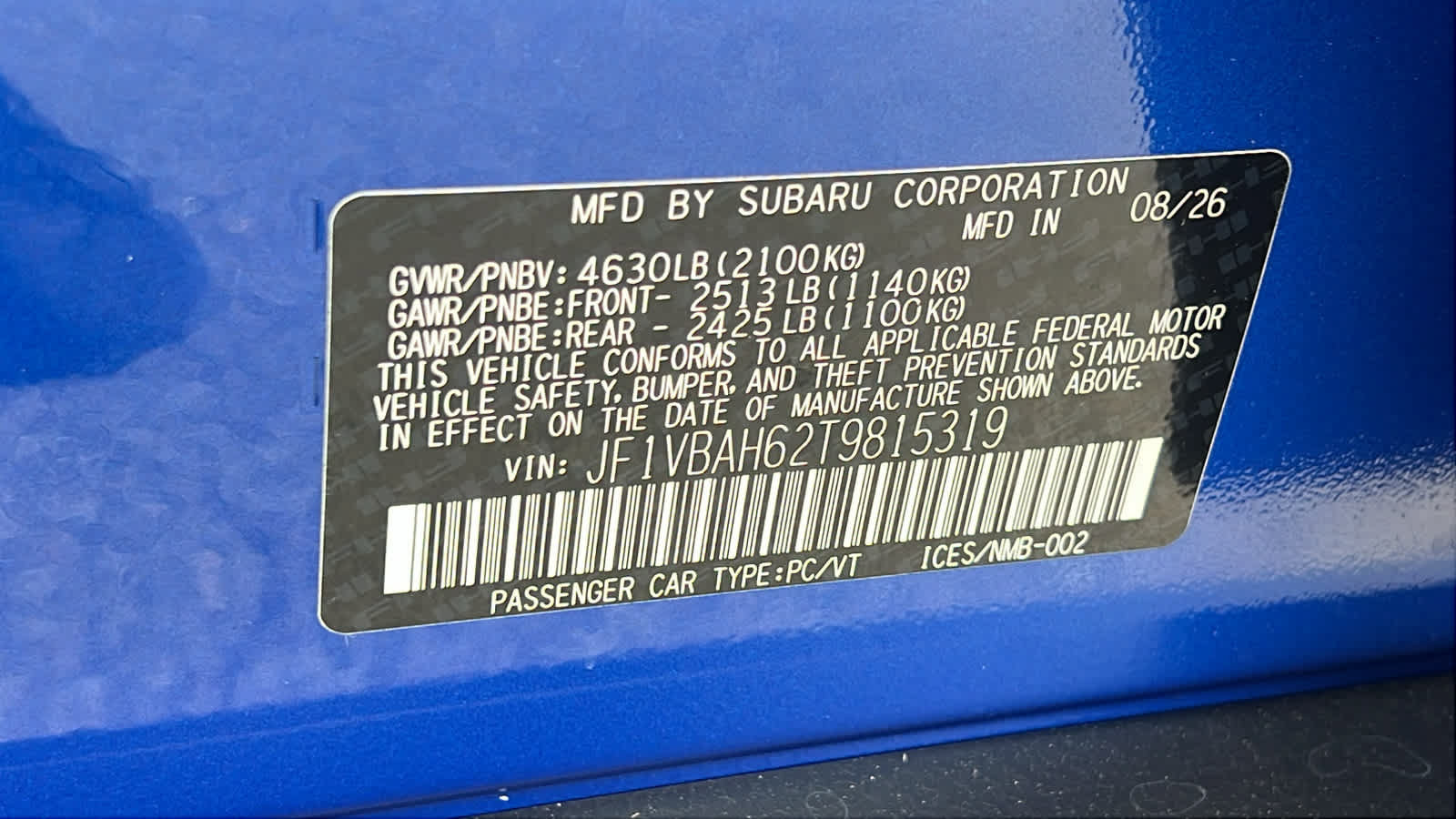 New 2026 Subaru WRX Premium AWD/4WD image 30