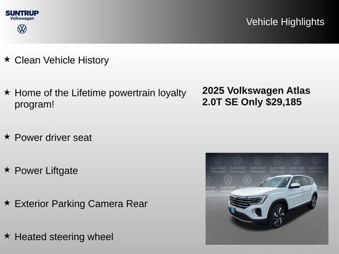 Used 2025 Volkswagen Atlas SE AWD/4WD image 7