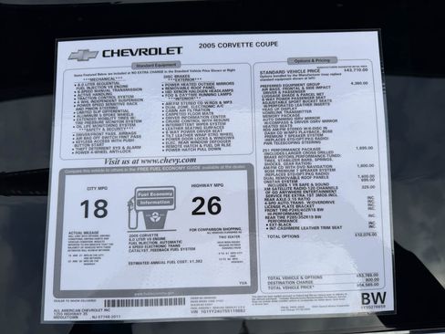 Used 2005 Chevrolet Corvette Coupe w/ Preferred Equipment Group image 29