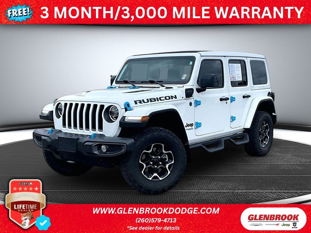 Used 2022 Jeep Wrangler Unlimited Rubicon 4xe w/ Cold Weather Group AWD/4WD image 1
