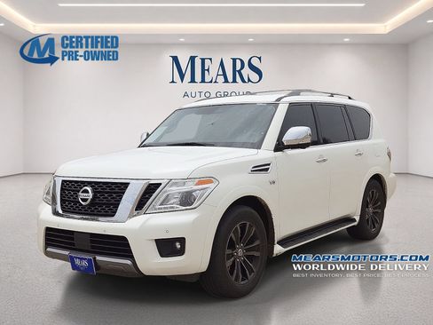 Used 2019 Nissan Armada Platinum w/ Captain's Chairs Package RWD image 1