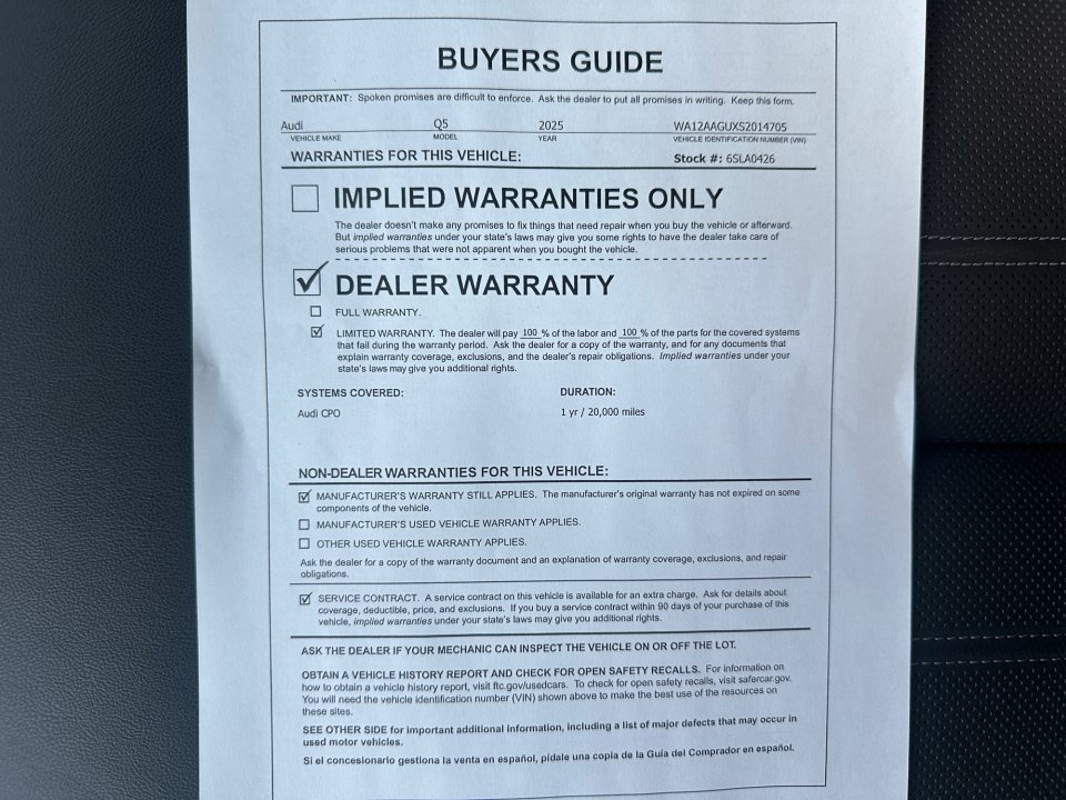 Certified 2025 Audi Q5 Premium Plus AWD/4WD image 33