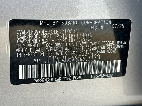 New 2025 Subaru WRX Premium image 36