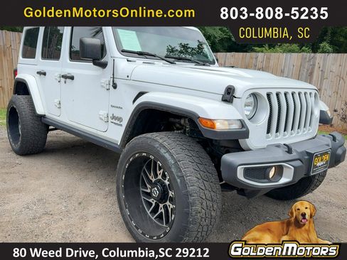 Used 2021 Jeep Wrangler Unlimited Sahara w/ Cold Weather Group AWD/4WD image 1