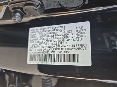 Used 2022 Honda Pilot Touring image 39