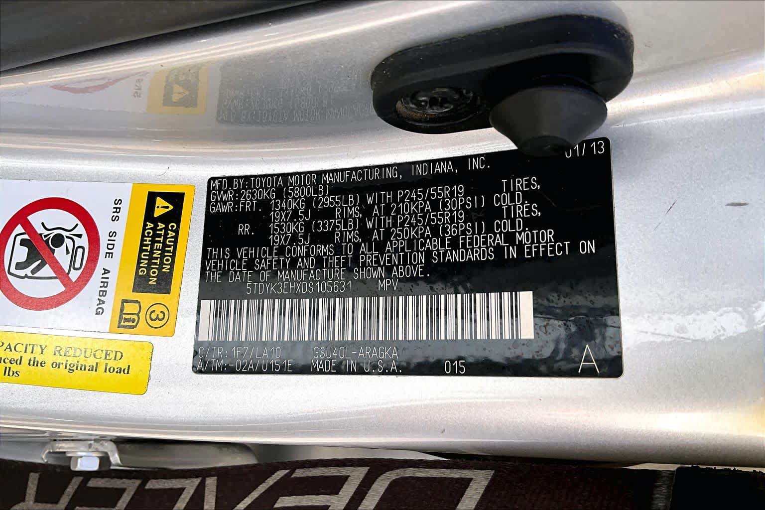 Used 2013 Toyota Highlander Limited FWD image 32