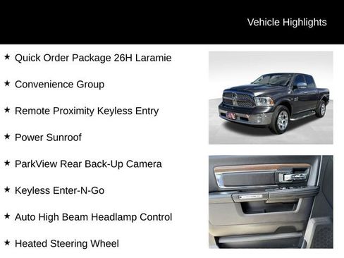 Used 2017 RAM 1500 Laramie w/ Convenience Group image 8