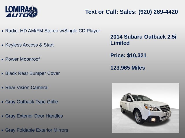 Used 2014 Subaru Outback 2.5i Limited AWD/4WD image 20