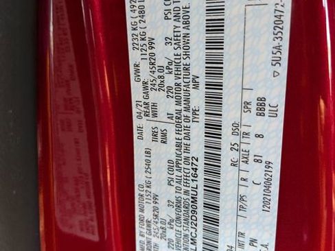 Used 2021 Lincoln Corsair Reserve w/ Equipment Group 201A image 34