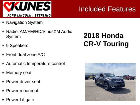 Used 2018 Honda CR-V Touring image 2