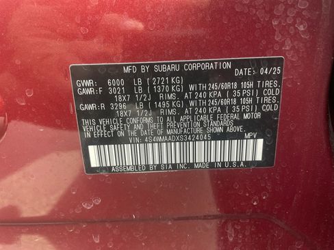Certified 2025 Subaru Ascent Premium AWD/4WD image 25